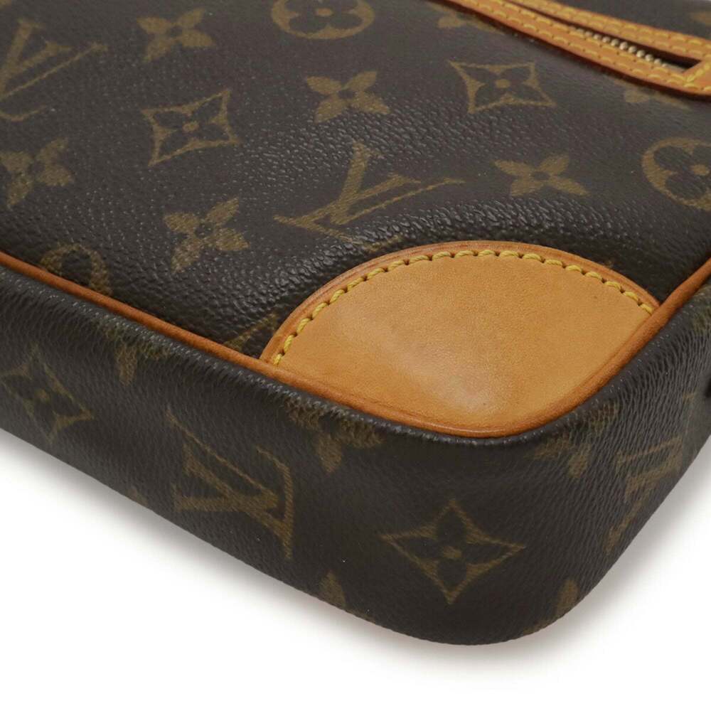 LOUIS VUITTON Authentic Brown Monogram Clutch Bag - Picture 4 of 9